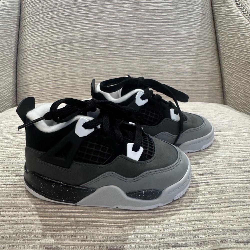 Stylish Kids Black and Gray Sneakers